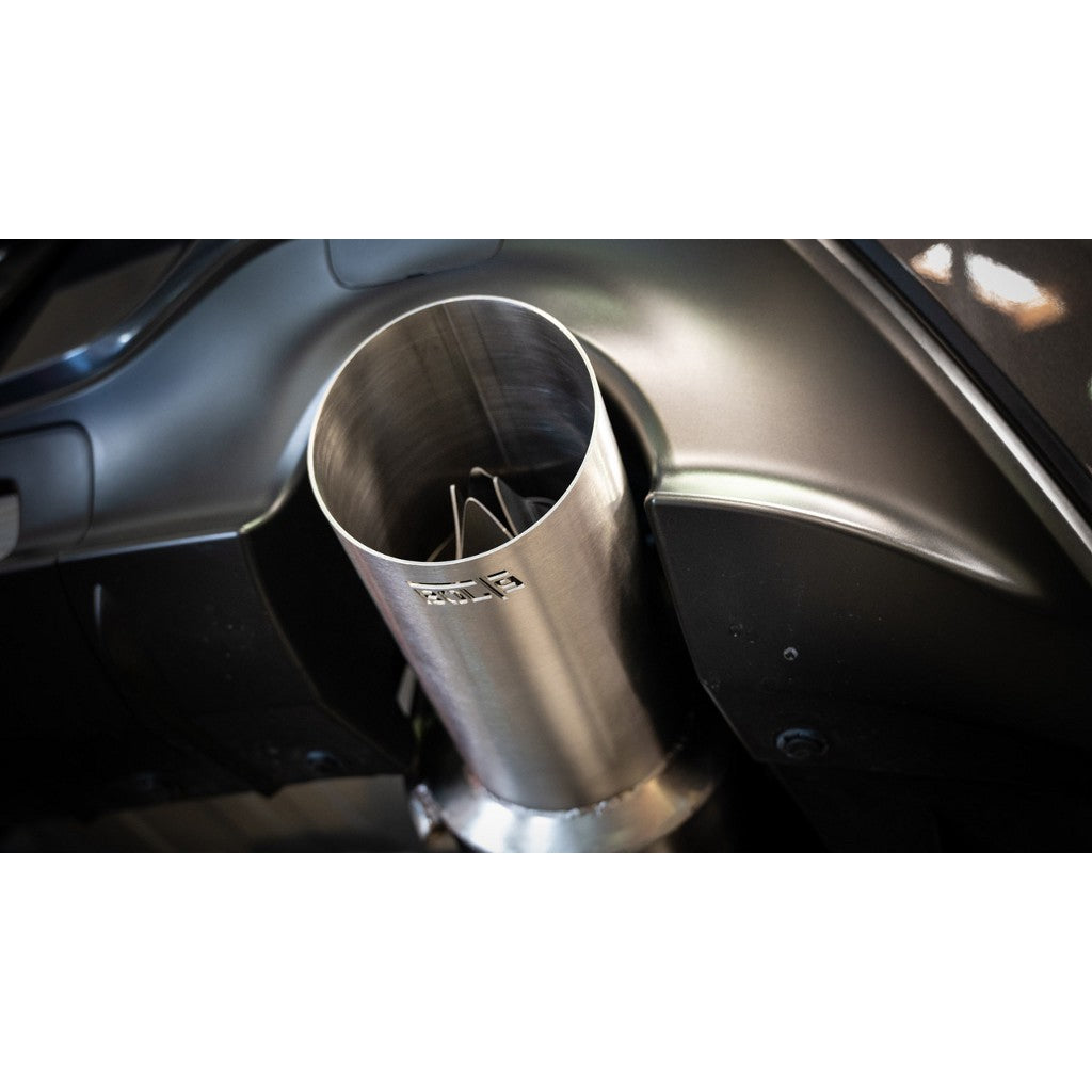 BORLA 140912 Exhaust System Cat-Back 3", ATAK (4.50" Brushed Stainless Steel Tip) for SUBARU BRZ 2022- / TOYOTA GR86 2.4L 2022-2025 Photo-5