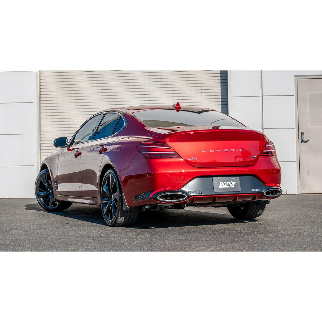 BORLA 141011 Exhaust System Cat-Back 2.25", S-Type (No Tips) for GENESIS G70 3.3L 2022-2025 Photo-1