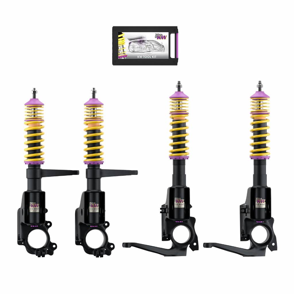 KW 352100EA Coilover Kit V3 (Original Strut Housings Modified) for AUDI Quattro (85) 1980-1991 Photo-0
