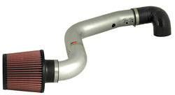 K&N 69-4510TS Performance Air Intake System TYPHOON; CHEV. CAVALIER, L4-2.2L, 02-05 (SILVER) Photo-0