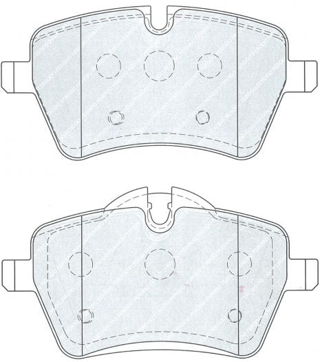 FERODO FCP4080H Front Brake Pads DS2500 for MINI (R60 / R61) Photo-0