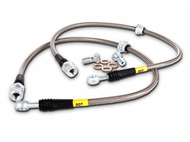STOPTECH 950.33015 Front Stainless Steel Brake Line Kit AUDI/VW A3/A3 Quattro/Beetle/Eos 2005-2019 Photo-0