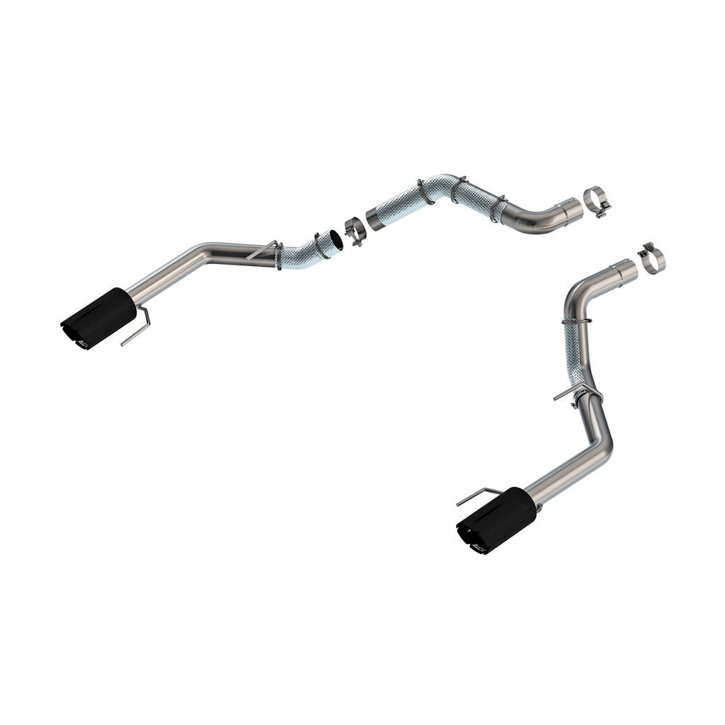 BORLA 60727BRCB Tail Pipes 3" (5" Black Coated Tips) for FORD F-150 Raptor 2021-2024 / F-150 Raptor R 2023-2024 Photo-0
