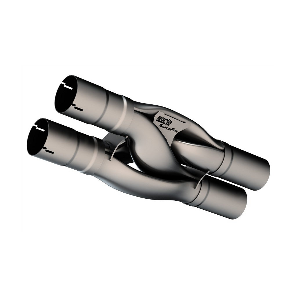BORLA 60748 X-Pipe SwitchFire 2.75", 3" for FORD Mustang GT 2018-2024 / Dark Horse Photo-0