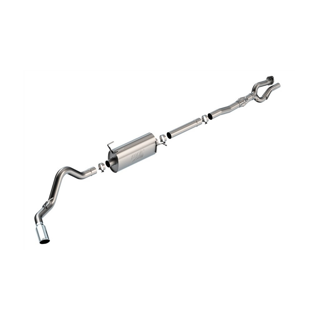 BORLA 141017 Cat-Back Exhaust System 2.75", ATAK (5" Bright Chrome Tips) for FORD F-250 / F-350 6.2L 2017-2021 Photo-0