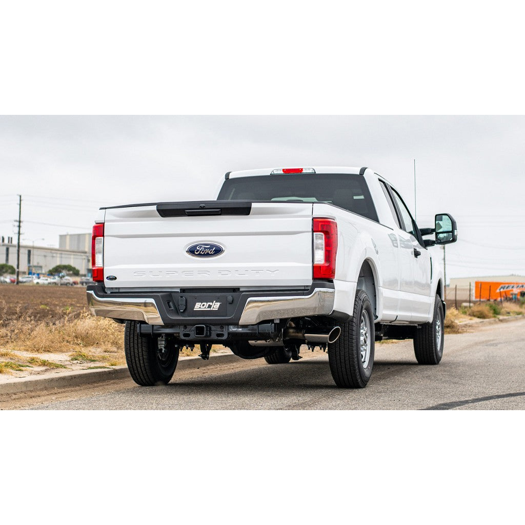 BORLA 141017 Cat-Back Exhaust System 2.75", ATAK (5" Bright Chrome Tips) for FORD F-250 / F-350 6.2L 2017-2021 Photo-1