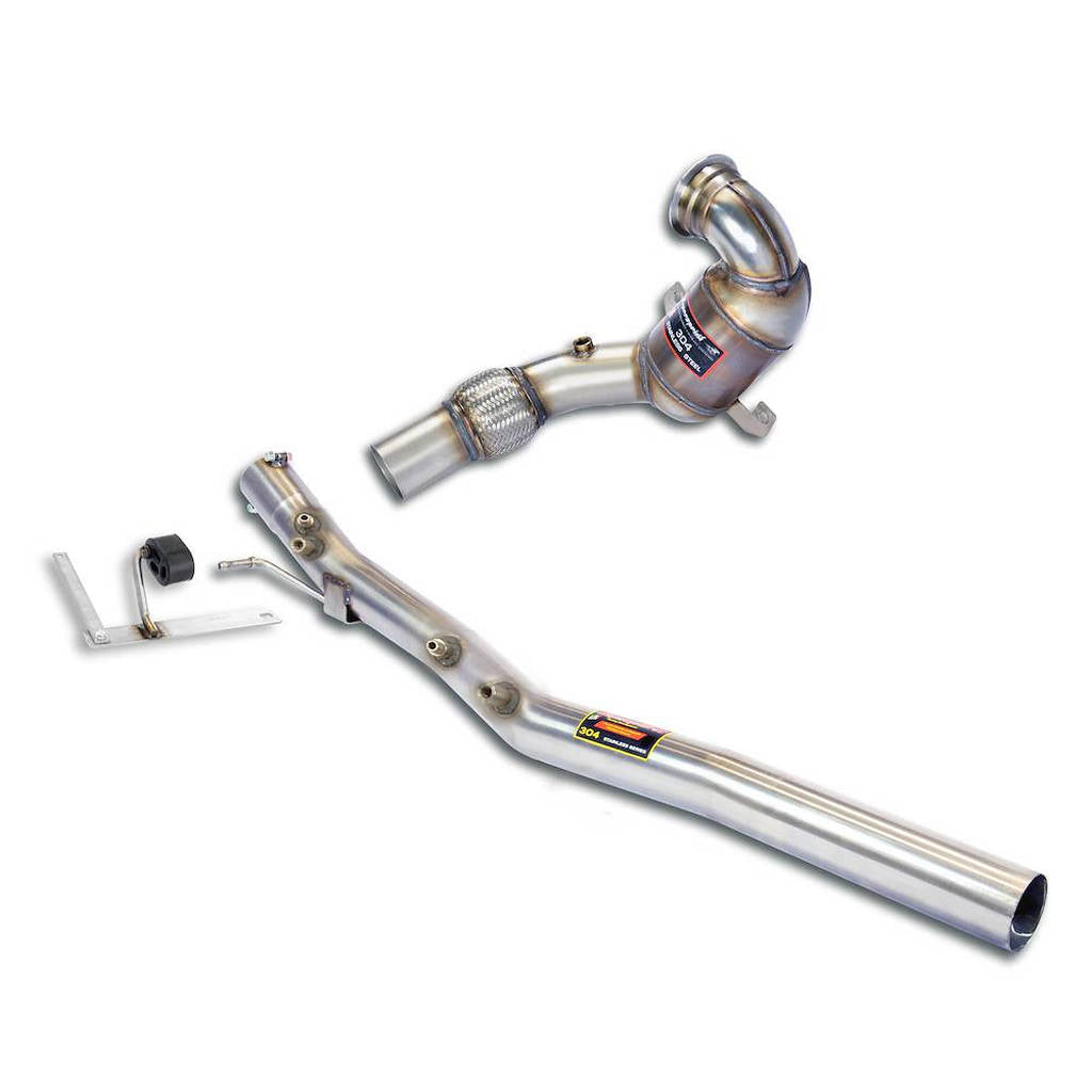 SUPERSPRINT 775221 Turbo Downpipe Kit and Metallic Catalytic Converter for AUDI TTS (8S) Photo-0