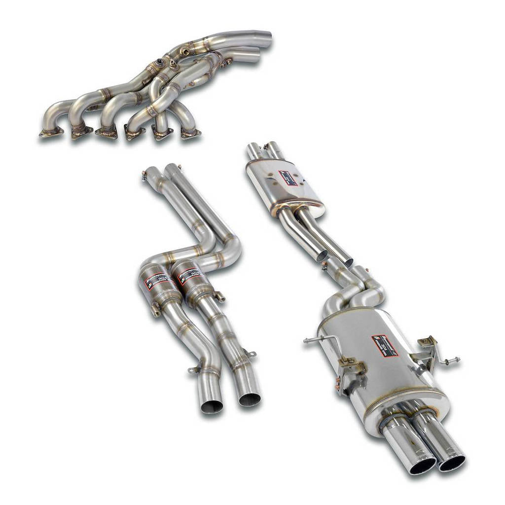 SUPERSPRINT 042510 Race Exhaust System 2x63.5 mm With Catalytic for BMW (E46) Photo-0
