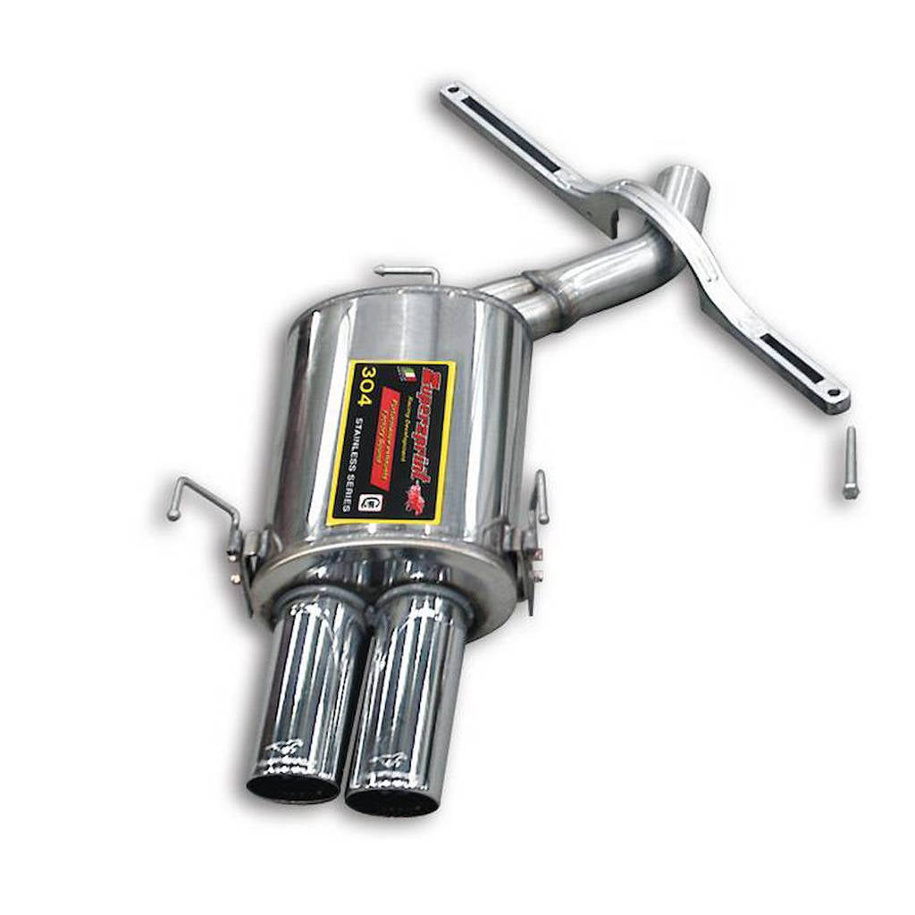 SUPERSPRINT 988796 Rear Exhaust left OO90 With Heavy Duty Chassis Bar (Race Tips) for BMW M5 5.0i (E61) Photo-0