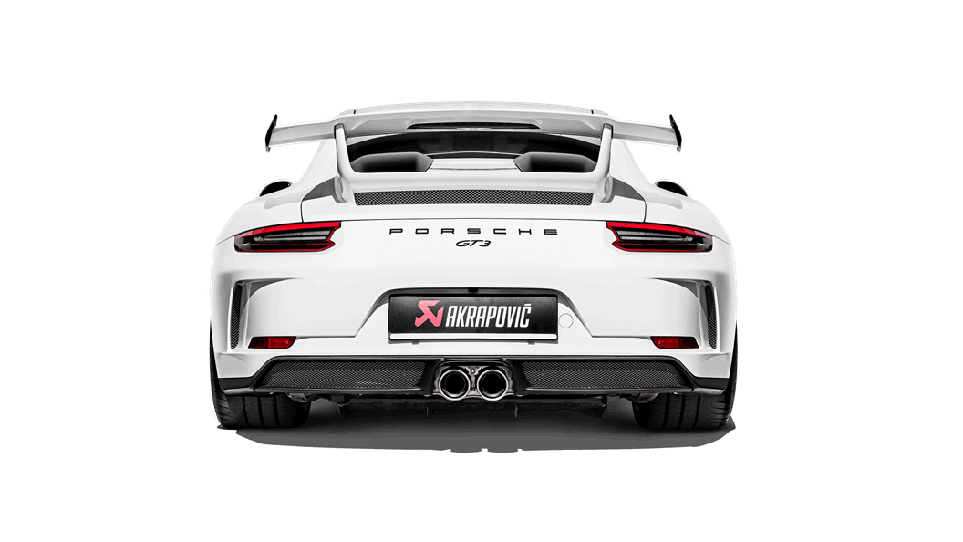 AKRAPOVIC S-PO/TI/10H Slip-On Line (Titanium) PORSCHE 911 GT3 (991.2) 2018-2019 ECE Type Approval Photo-1 