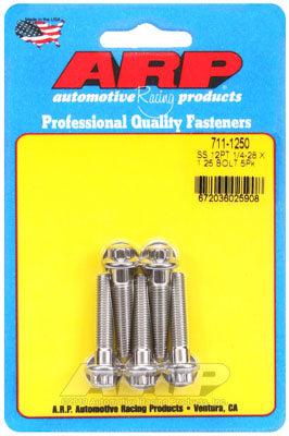 ARP 711-1250 SAE Bolt Kit 1/4-28 x 1.250 12pt SS bolts Photo-0