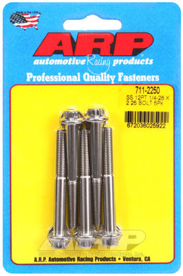 ARP 711-2250 SAE Bolt Kit 1/4-28 x 2.250 12pt SS bolts Photo-0