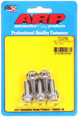 ARP 712-0750 SAE Bolt Kit 5/16-24 x .750 12pt SS bolts Photo-0