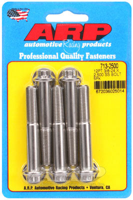 ARP 713-2500 SAE Bolt Kit 3/8-24 x 2.500 12pt SS bolts Photo-0