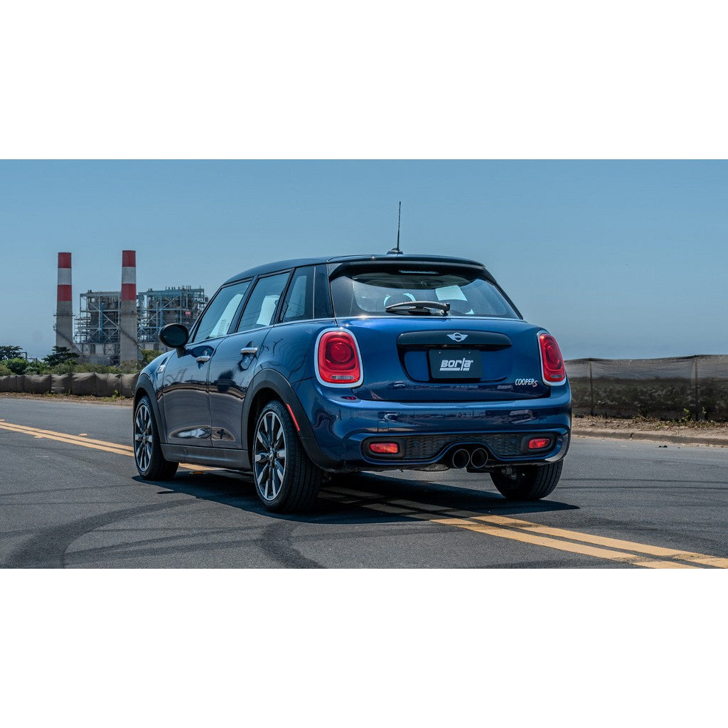 BORLA 11987CB Axle-Back Exhaust 2.5", S-Type (4" Black Coated Tips) for MINI Cooper S 2014-2024 Photo-1