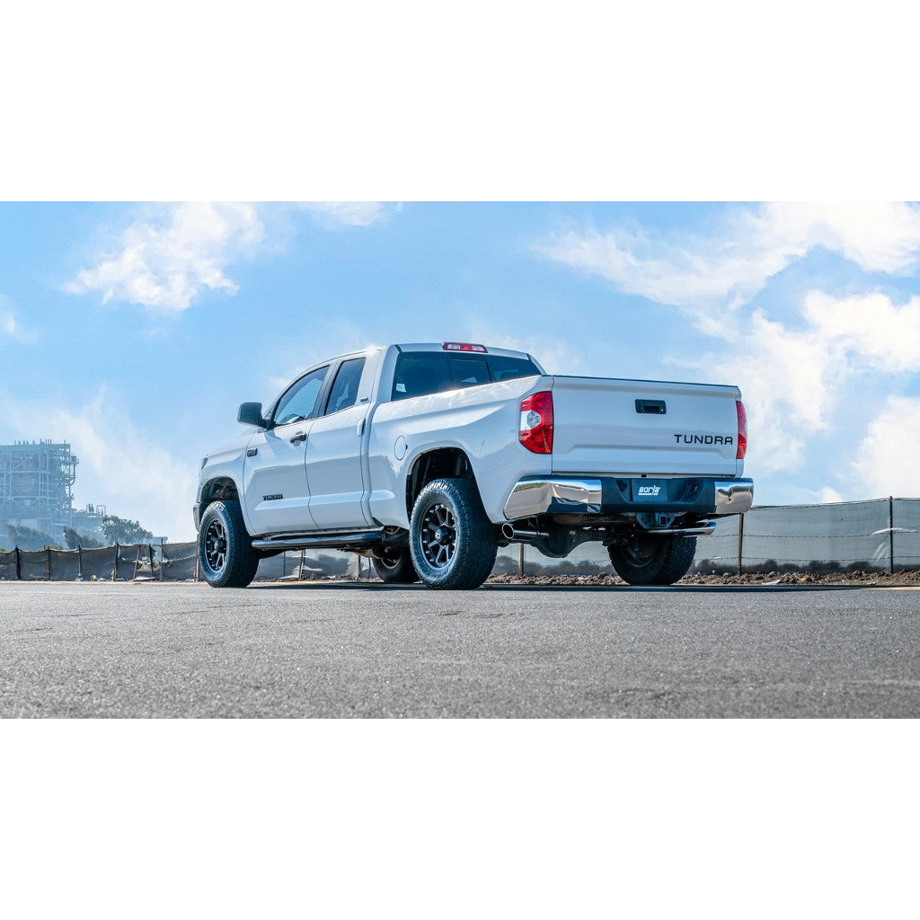 BORLA 140332BC Cat-Back Exhaust 2.25", Touring (4" Black Chrome Tips) for TOYOTA Tundra 4.6L / 5.7L 2009-2021 Photo-2
