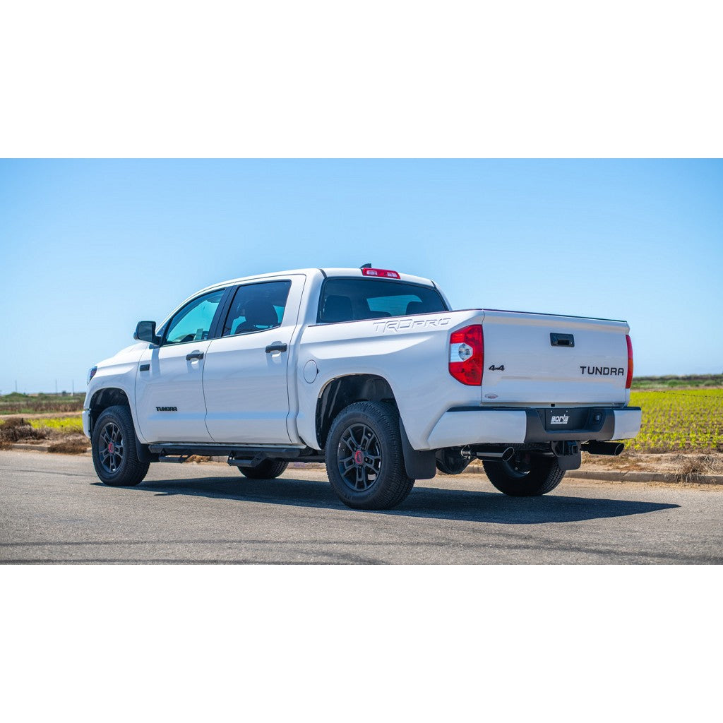 BORLA 140333BC Cat-Back Exhaust 2.25", Touring (4" Black Chrome Tips) for TOYOTA Tundra 4.6L / 5.7L 2009-2013 Photo-1