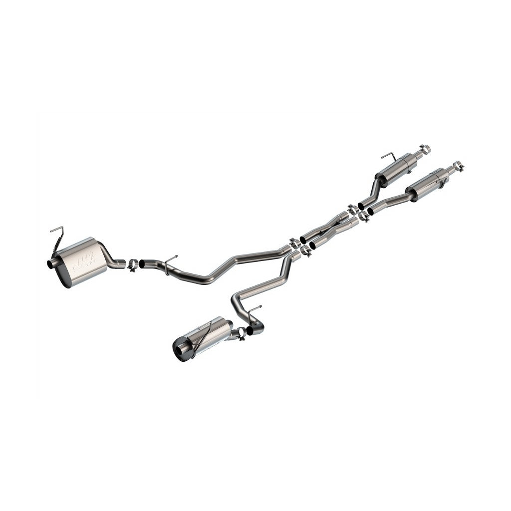 BORLA 140987 Cat-Back Exhaust 2.5", S-Type for JEEP Grand Cherokee L (Summit / Summit Reserve / Overland) 2021-2024 Photo-0