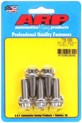 ARP 715-1000 SAE Bolt Kit 3/8-24 x 1.000 12pt 7/16 wrenching SS bolts Photo-0