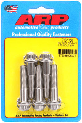 ARP 715-1750 SAE Bolt Kit 3/8-24 x 1.750 12pt 7/16 wrenching SS bolts Photo-0