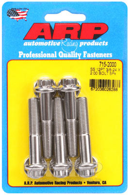 ARP 715-2000 SAE Bolt Kit 3/8-24 x 2.000 12pt 7/16 wrenching SS bolts Photo-0