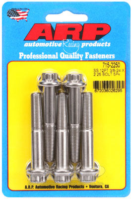 ARP 715-2250 SAE Bolt Kit 3/8-24 x 2.250 12pt 7/16 wrenching SS bolts Photo-0