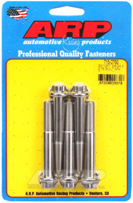 ARP 715-2750 SAE Bolt Kit 3/8-24 x 2.750 12pt 7/16 wrenching SS bolts Photo-0