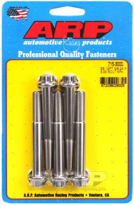 ARP 715-3000 SAE Bolt Kit 3/8-24 x 3.000 12pt 7/16 wrenching SS bolts Photo-0