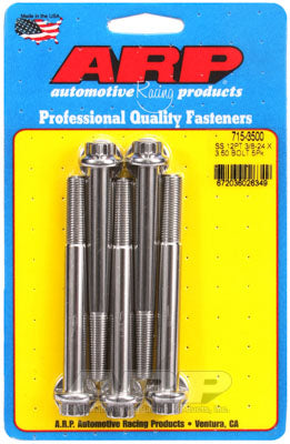 ARP 715-3500 SAE Bolt Kit 3/8-24 x 3.500 12pt 7/16 wrenching SS bolts Photo-0