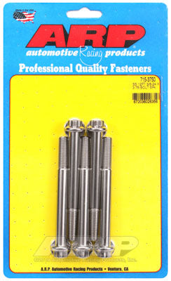 ARP 715-3750 SAE Bolt Kit 3/8-24 x 3.750 12pt 7/16 wrenching SS bolts Photo-0
