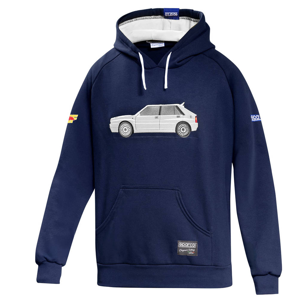 SPARCO BMF0017N0N0600M Hoodie Lancia HF Delta, Blue/White, Size M Photo-0