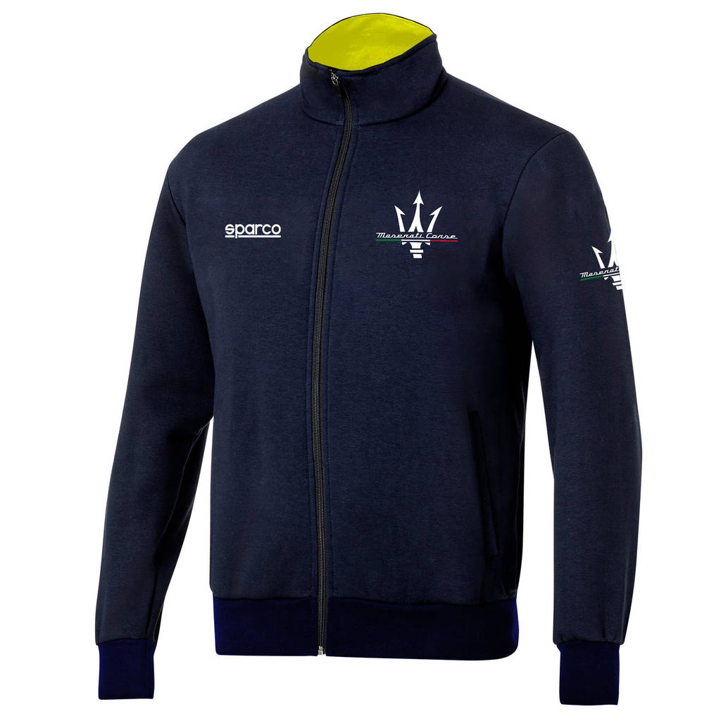 SPARCO BMF0035J0N020XL Full Zip Sweatshirt Maserati, Blue, Size XL Photo-0