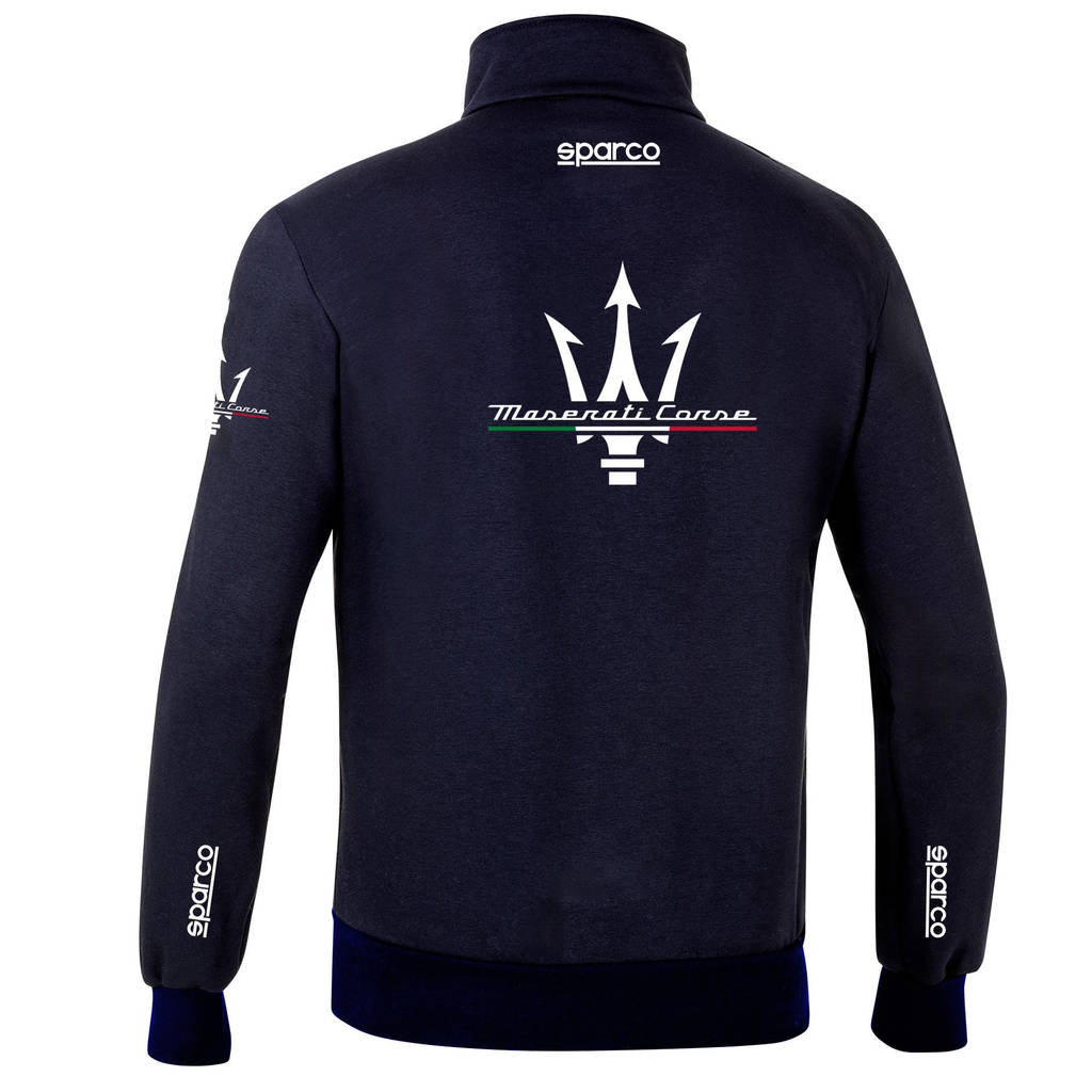 SPARCO BMF0035J0N023XL Full Zip Sweatshirt Maserati, Blue, Size 3XL Photo-1