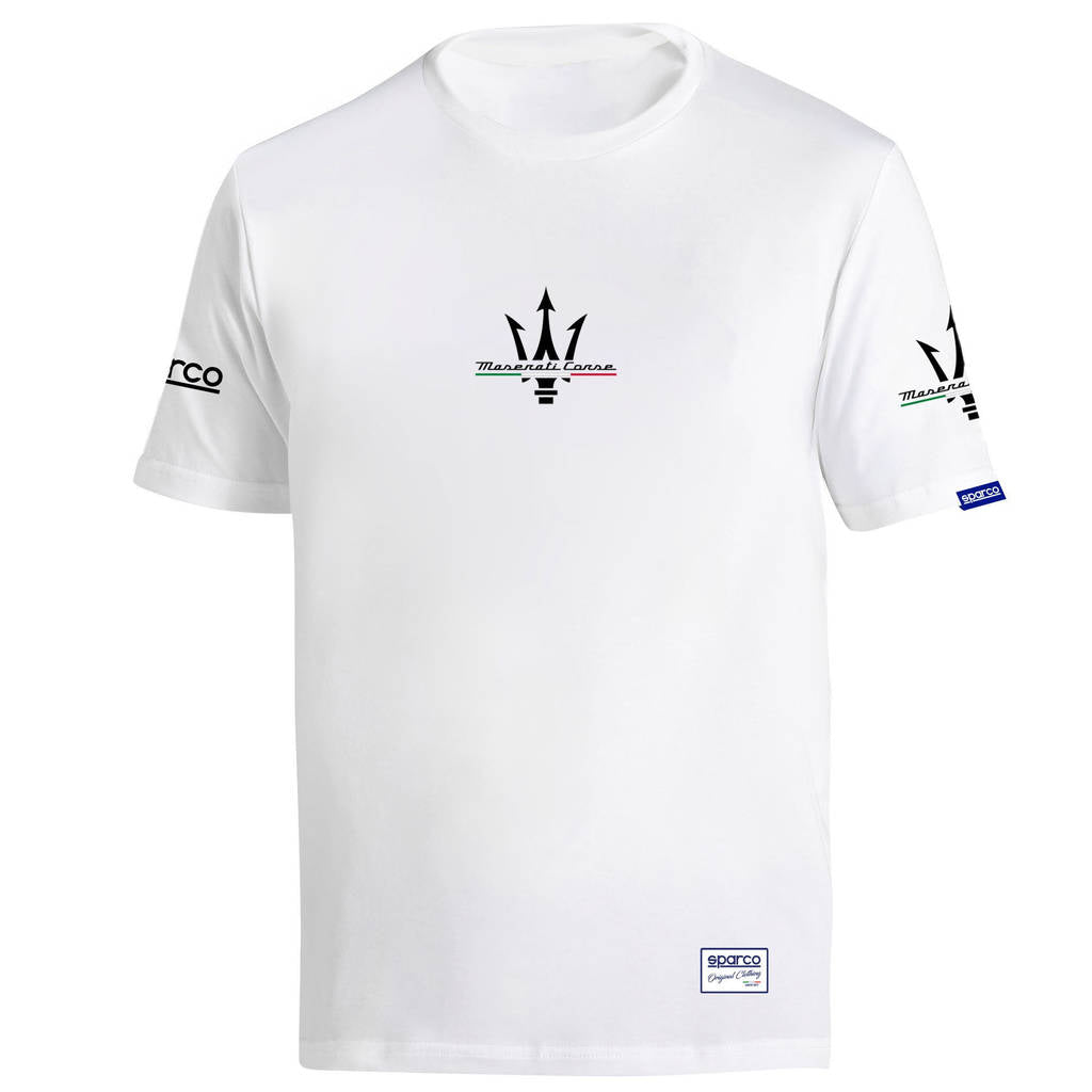 SPARCO BML0058J0W0100S T-Shirt Maserati, White, Size S Photo-0