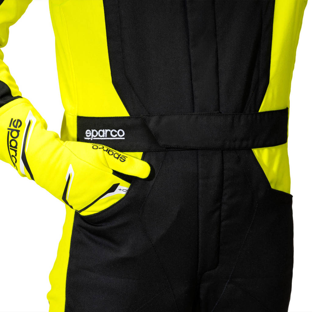 SPARCO BRS0050B0K08060 Racing Suit Sprint S Advanced, Black/Yellow Fluo, Size 60 Photo-3