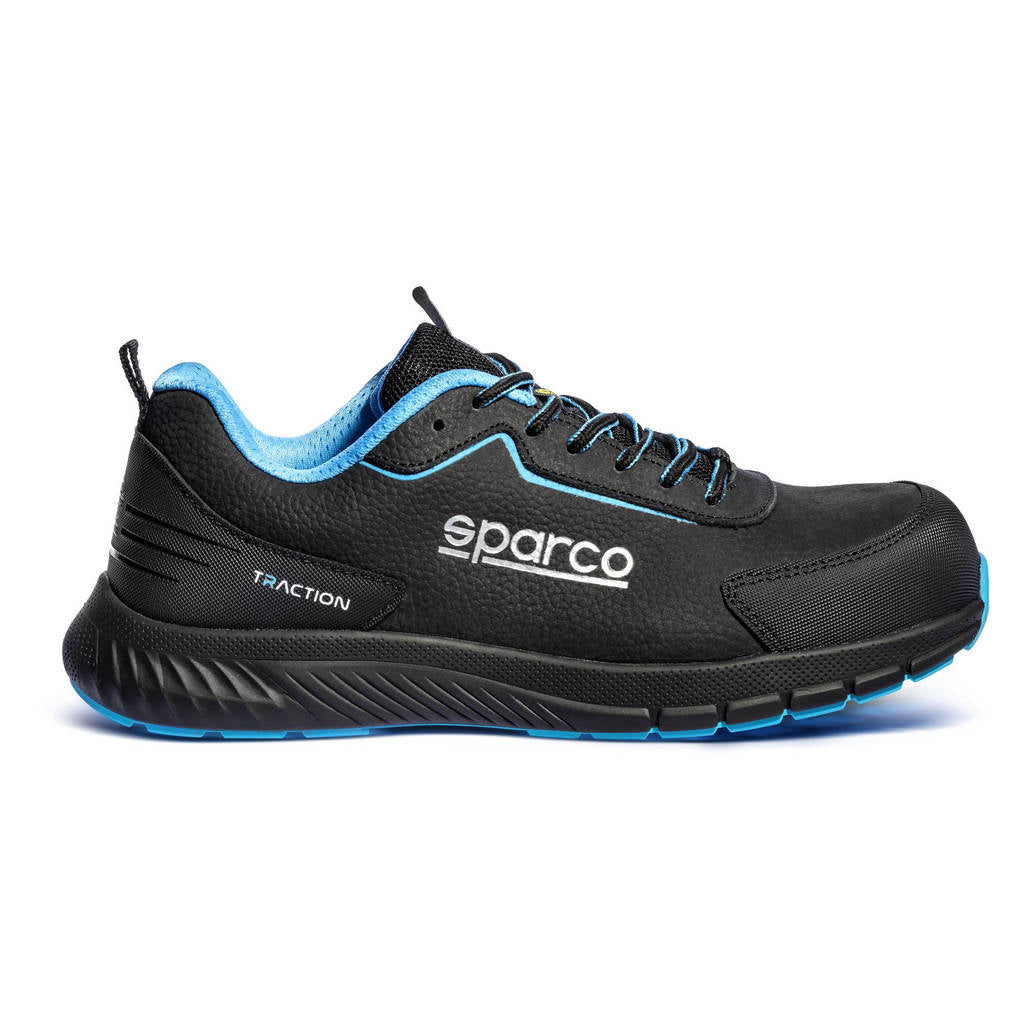 SPARCO BTB0030B0K30043 Mechanics Shoes Traction Takuma S3S, Black/Heavenly, Size 43 Photo-1