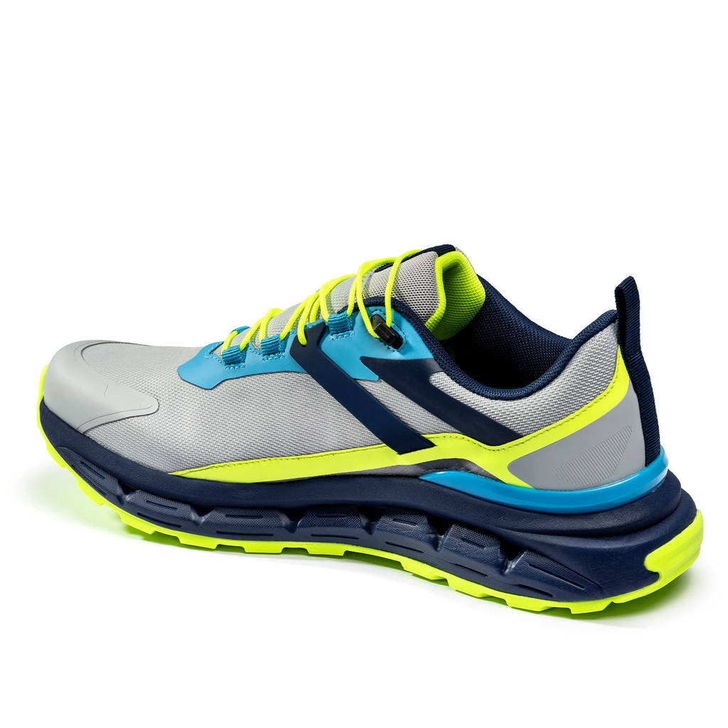 SPARCO BTB0037B0E61045 Teamwork Shoes S-Pike Turini O2, Silver/Blue/Fluo Lime, Size 45 Photo-1
