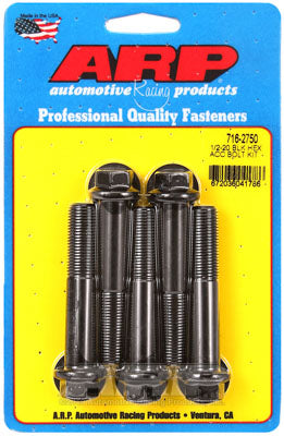 ARP 716-2750 SAE Bolt Kit 1/2-20 x 2.750 hex black oxide bolts Photo-0
