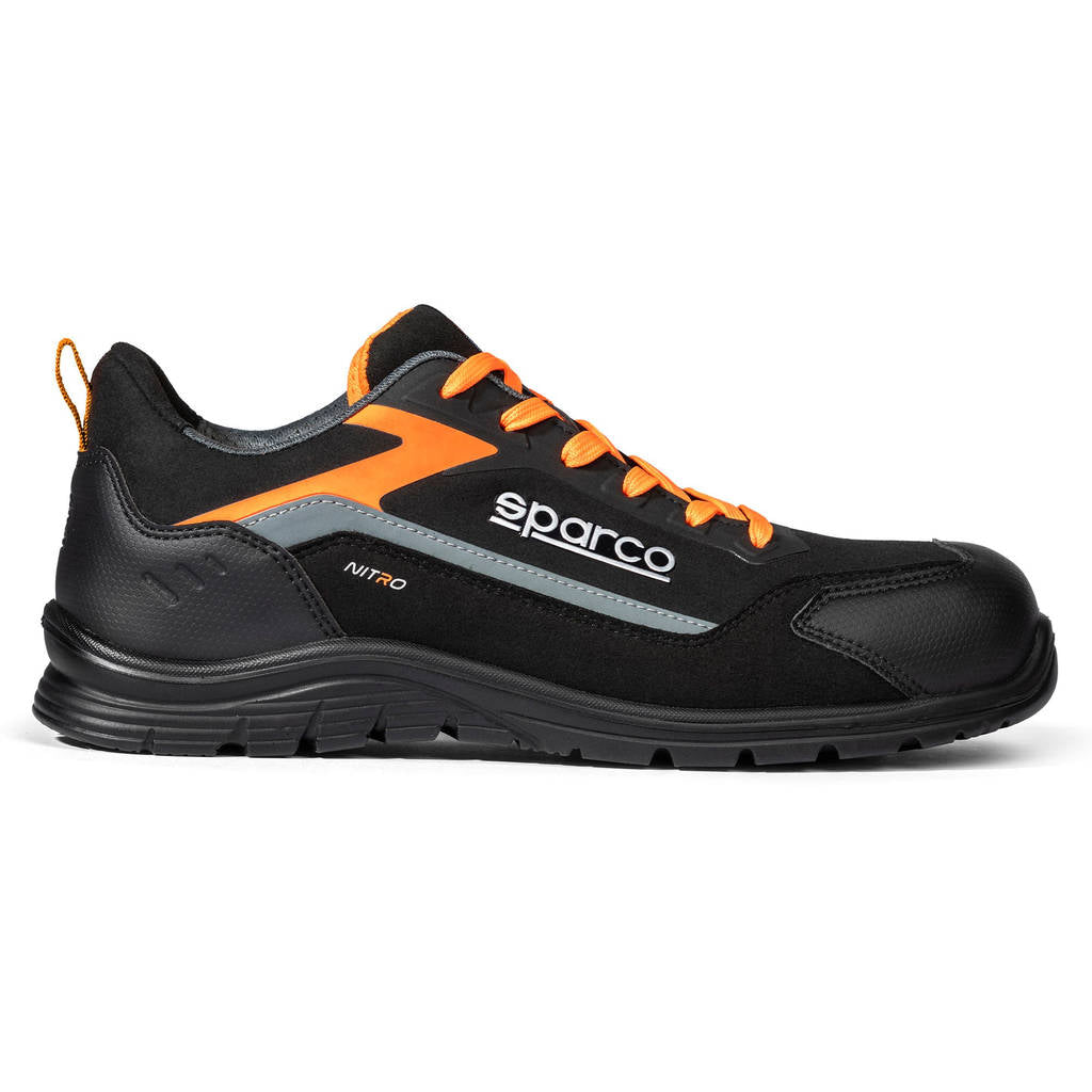 SPARCO BTB0044B0E33039 Mechanics Shoes Nitro Elfyn S3S, Dark Grey/Fluo Orange, Size 39 Photo-1