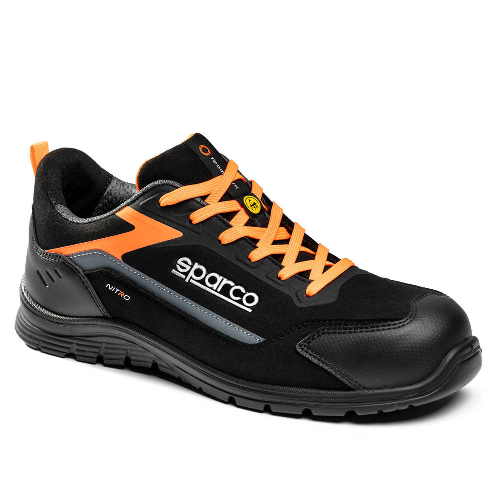 SPARCO BTB0044B0E33046 Mechanics Shoes Nitro Elfyn S3S, Dark Grey/Fluo Orange, Size 46 Photo-0