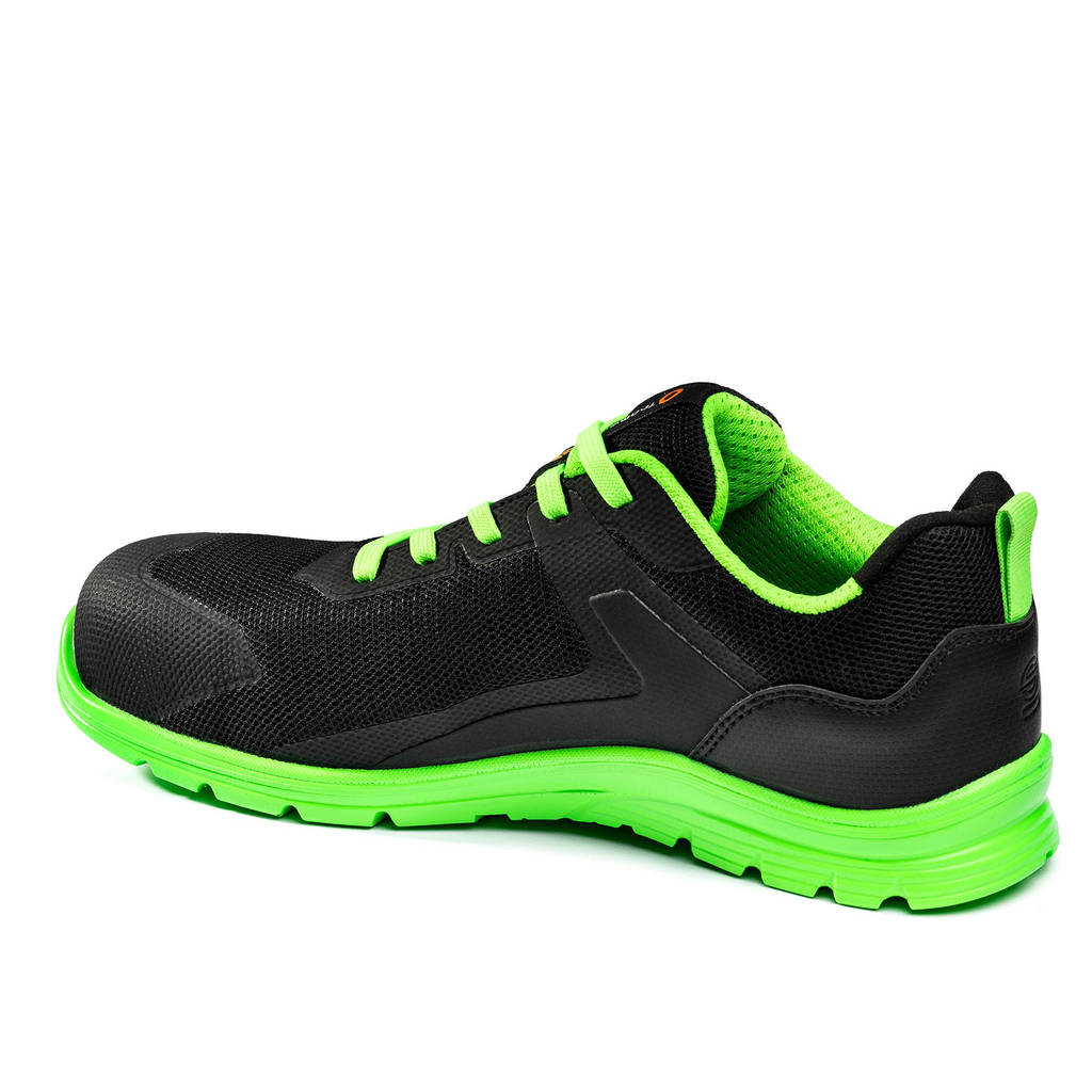 SPARCO BTB0047B0K15040 Mechanics Shoes Practice Rinus S1PS, Black/Fluo Green, Size 40 Photo-1