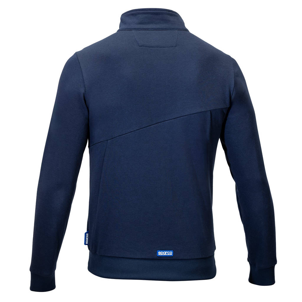 SPARCO BTJ0010B0N0200L Full Zip Sweatshirt Grit Plata, Blue, Size L Photo-1