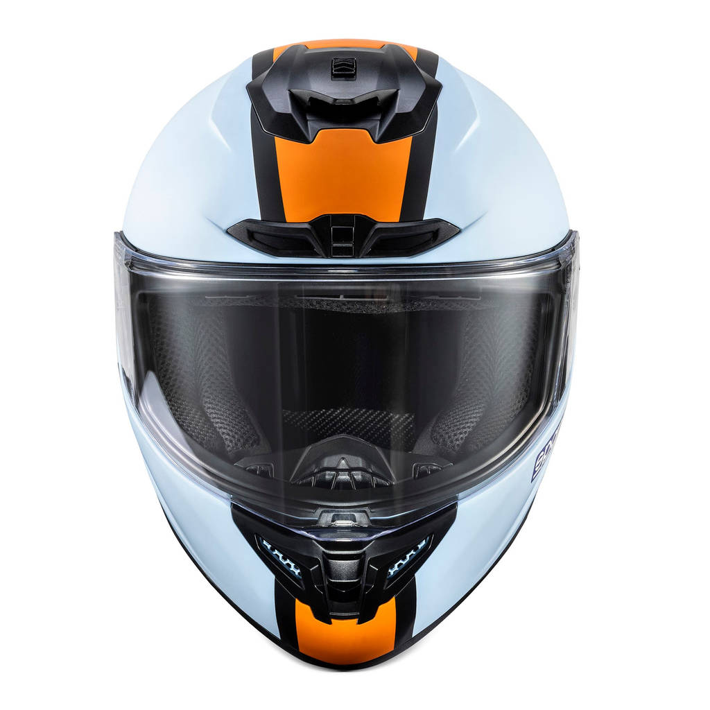 SPARCO 003378GUCE3L Full-Face Racing Helmet X-Pro ECE06 Gulf, Heavenly, Size L Photo-2
