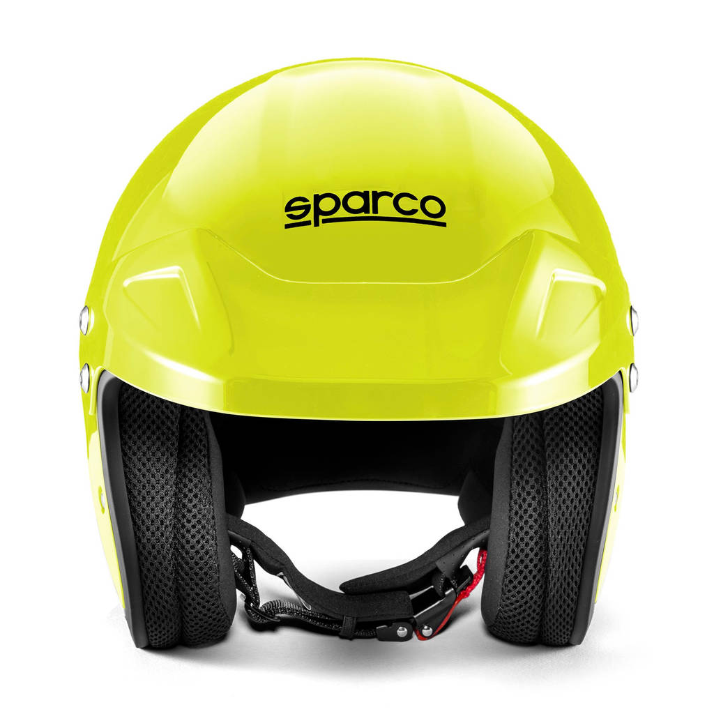 SPARCO 003379GFNR2M Open-Face Racing Helmet J-Pro ECE06, Fluo Yellow/Black, Size M Photo-1