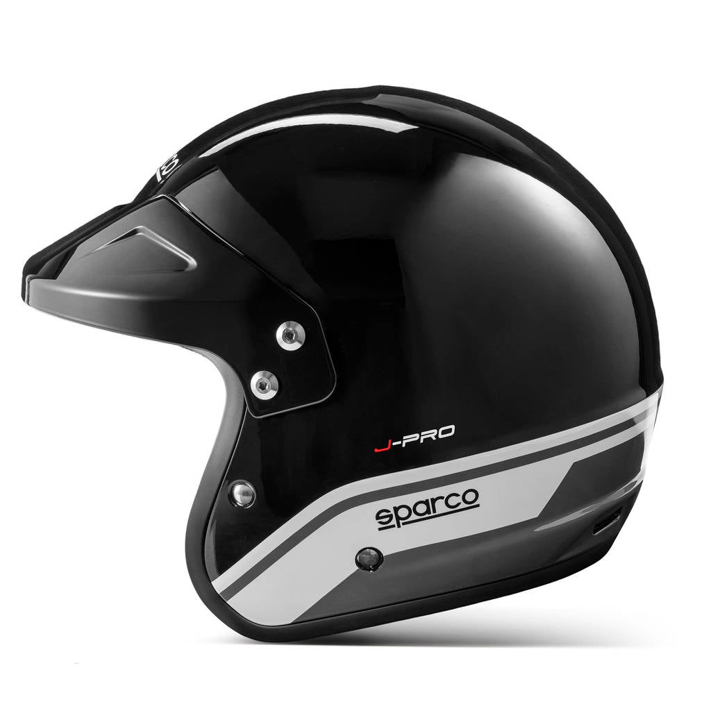 SPARCO 003379NRGR5XXL Open-Face Racing Helmet J-Pro ECE06, Black/Grey, Size 2XL Photo-2