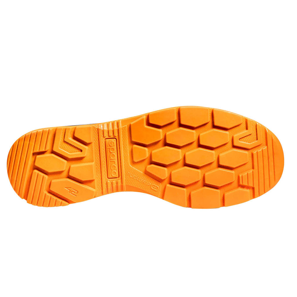 SPARCO 07538GU41BMAF Mechanics Shoes Indy Meteor Gulf S1PS, Navy Blue/Fluo Orange, Size 41 Photo-3