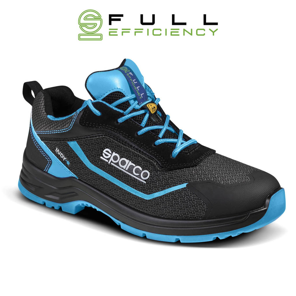 SPARCO 0754044NRCE Mechanics Shoes Indy-E Aster S3, Black/Heavenly, Size 44 Photo-0