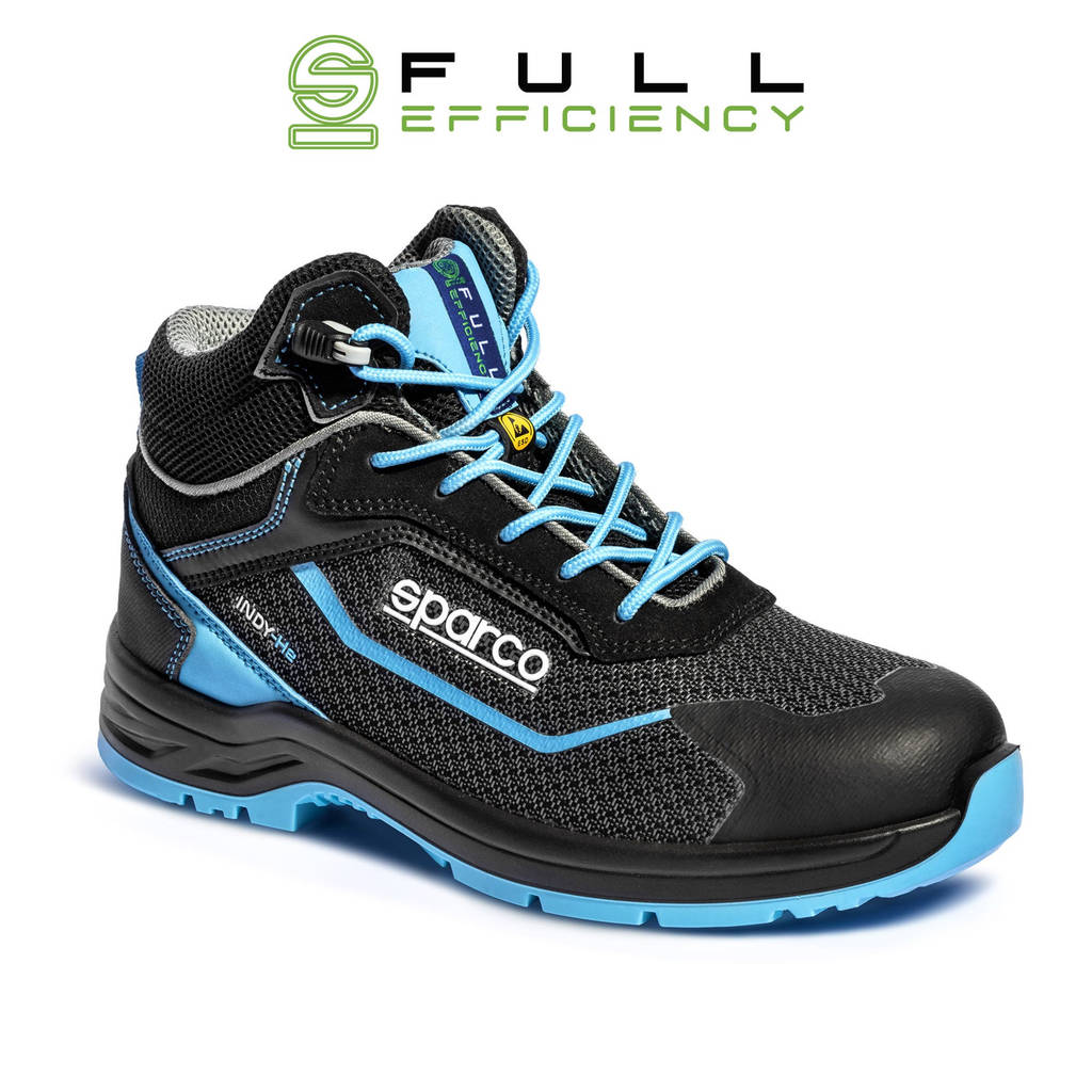 SPARCO 0754243NRCE Mechanics Shoes Indy-He Sunny S3, Black/Heavenly, Size 43 Photo-0