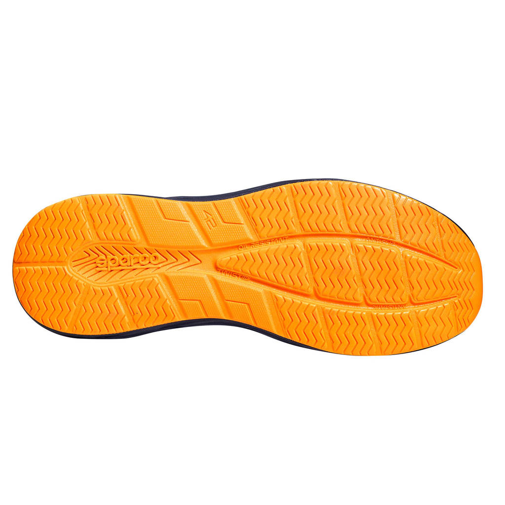 SPARCO 07545GU47BMAF Mechanics Shoes Mirage Gulf S1PS, Navy Blue/Fluo Orange, Size 47 Photo-3