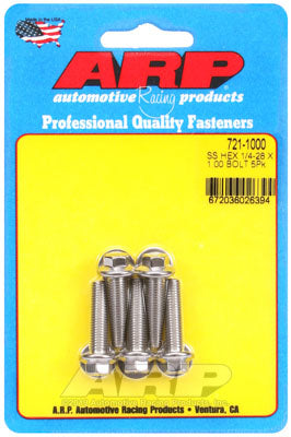 ARP 721-1000 SAE Bolt Kit 1/4-28 x 1.000 hex SS bolts Photo-0